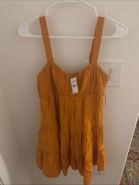 Express Orange Dress XS NWT